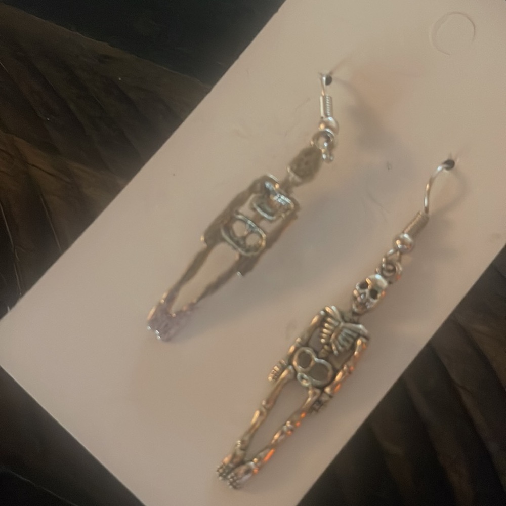 Skeleton earrings - Picture 3 of 4